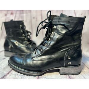 Freebird By Steven Jarvis black leather Men’s boots SZ 10